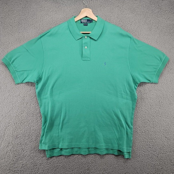 Polo By Ralph Lauren shirt Men's XL‎ green short sleeve collared polo - Picture 1 of 11
